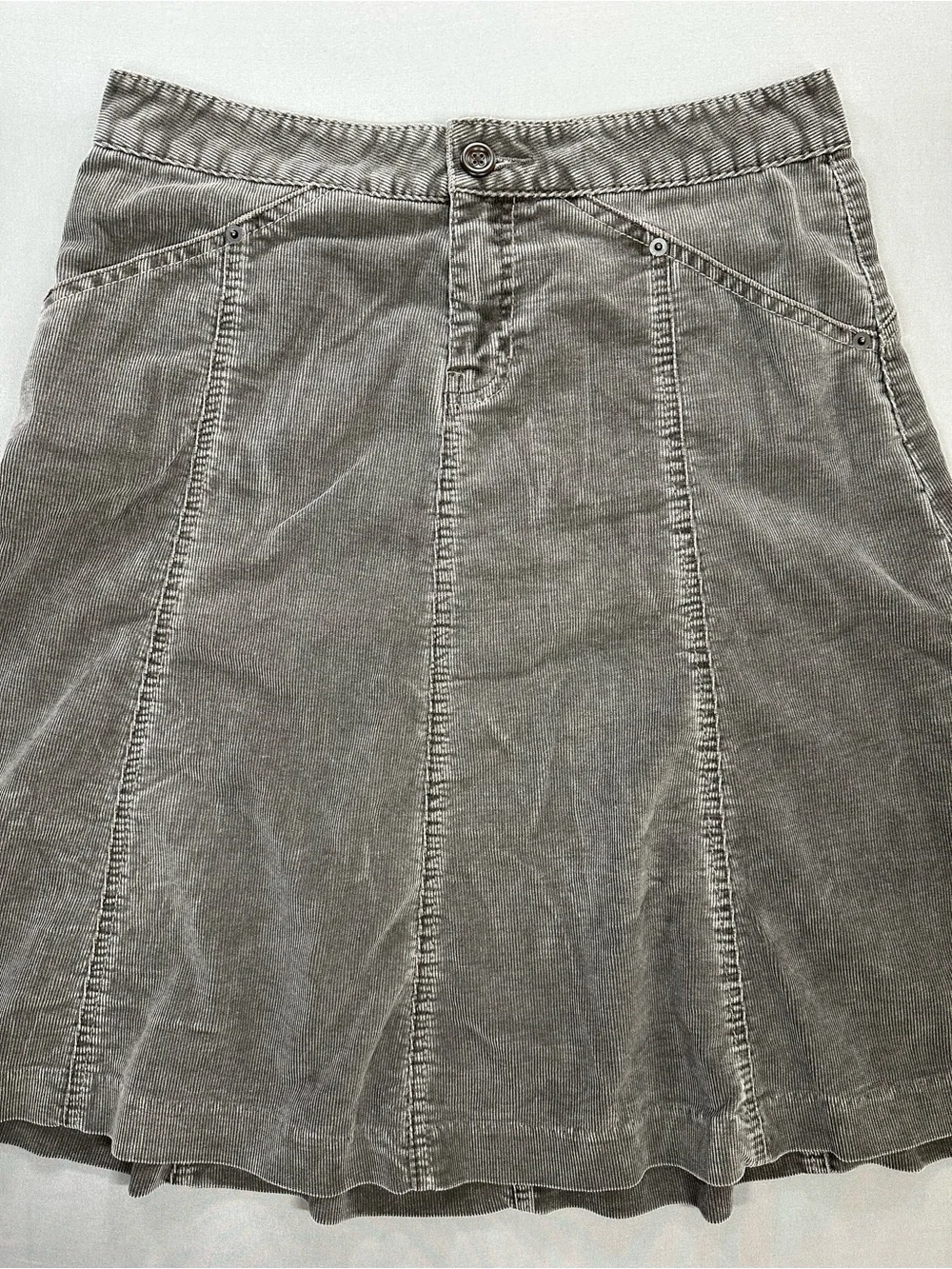 GAP Y2K (2004) Corduroy A-Line Skirt - Womens 6